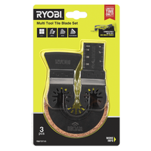 Ryobi 3 Piece Multi Tool Tile Blade Set
