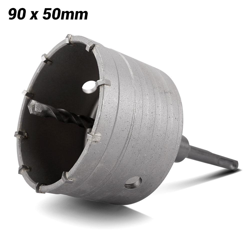 Techsmart THCT90 M16 90mm x 50mm SDS Plus TCT Hole Cutter Light Weight Core Bit