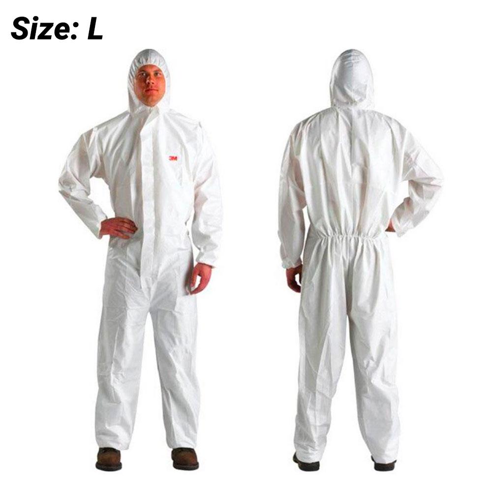 3M AT010588864 3M Protective Coverall Anti Static Microporous Laminate 4510 White - Size Large
