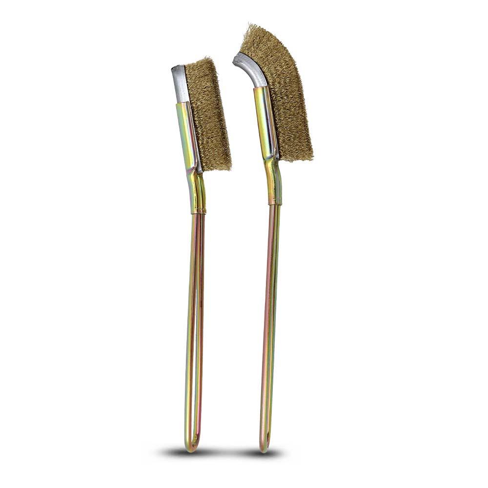 T&E Tools V03 2pce Brass Hand Wire Brush Set