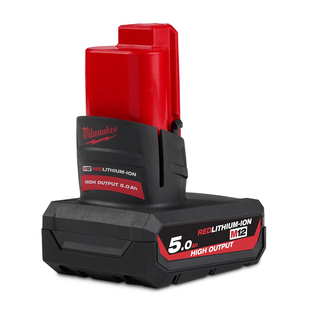 Milwaukee M12HB5 12V 5.0Ah Li-ion Cordless RED LITHIUM High Output Battery