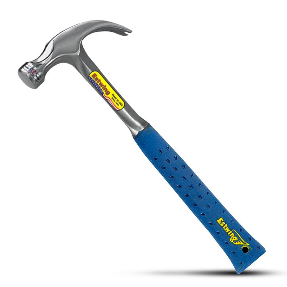 Estwing EWE3-16C 16oz Shock Reduction Vinyl Grip Claw Hammer