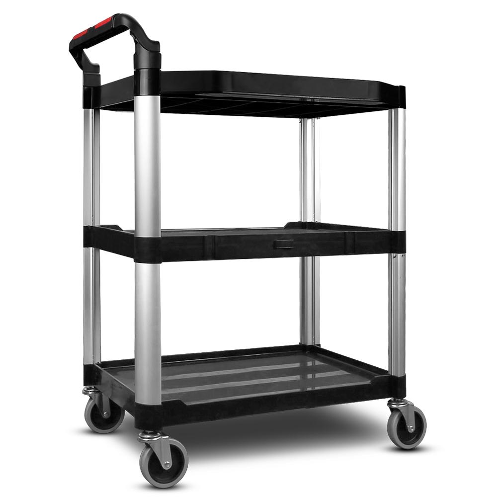 Daytona DP3STC Professional 3 Shelf Tool Cart With 4" Swivel Wheel & Brake