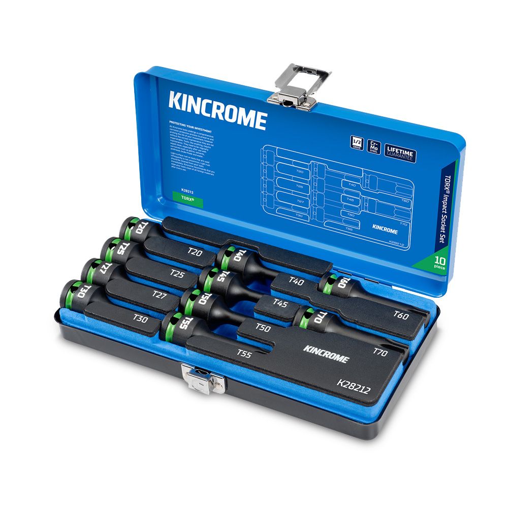 Kincrome K28212 10pce 1/2" Drive TORX Impact Socket Set