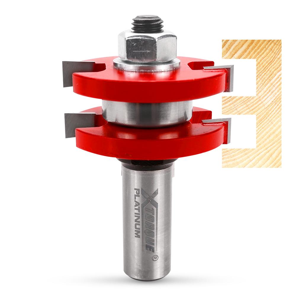 Xtorque XPTG64 Platinum 6.4mm Tongue & Groove Double Fluted 1/2" Shank Router Bit