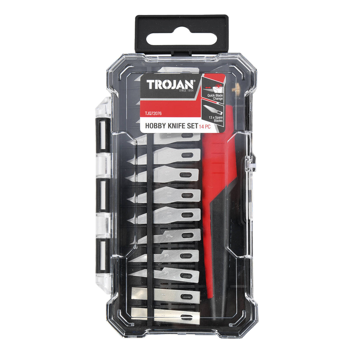Trojan 14 Piece Hobby Knife Set