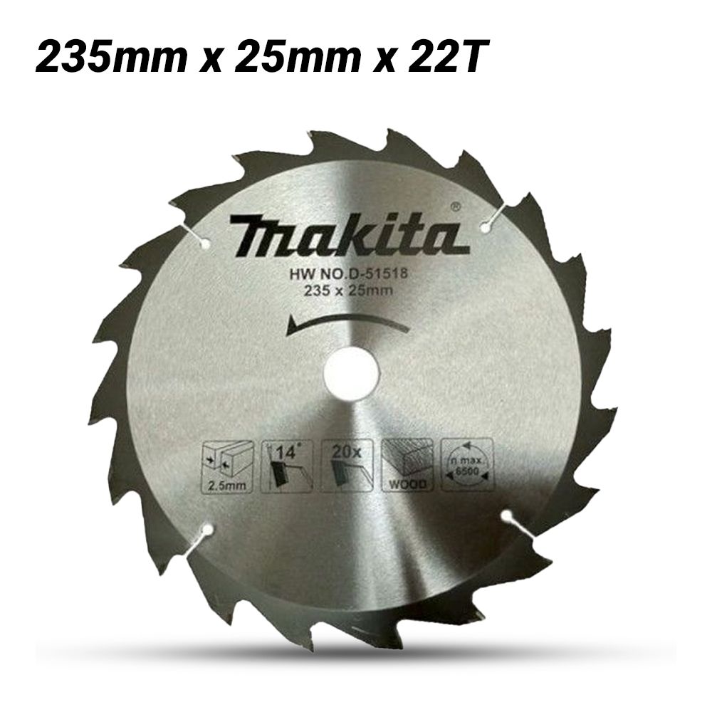 Makita D-51518 235mm x 25mm x 22T TCT Economy Saw Blade - Wood