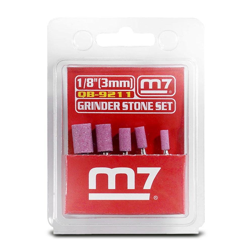 Mighty Seven M7 M7A-QB9211B 5 Piece Grinder Stone Set with Imperial 1/8" Shank