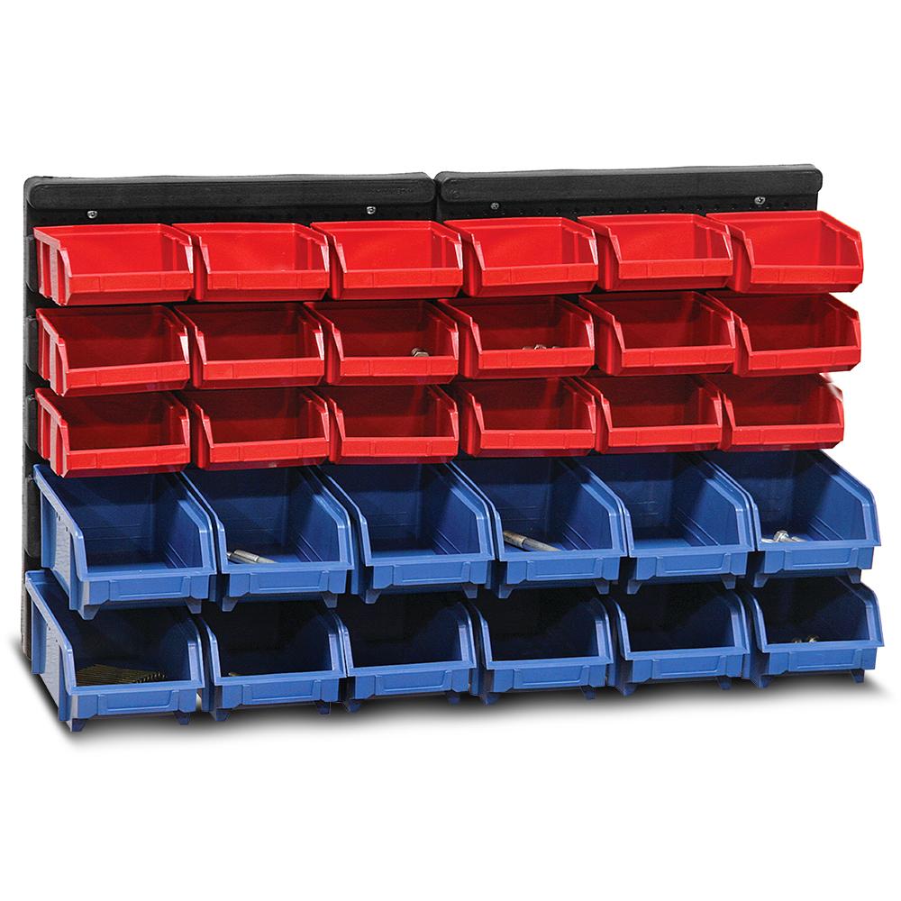 Medalist 26626 30 Bin Wall Mounted Storage Rack