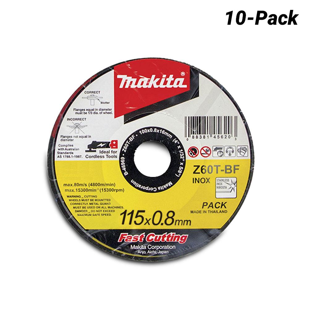Makita B-46975-10 115mm (4.5") 10-Pack Inox Cutting Disc