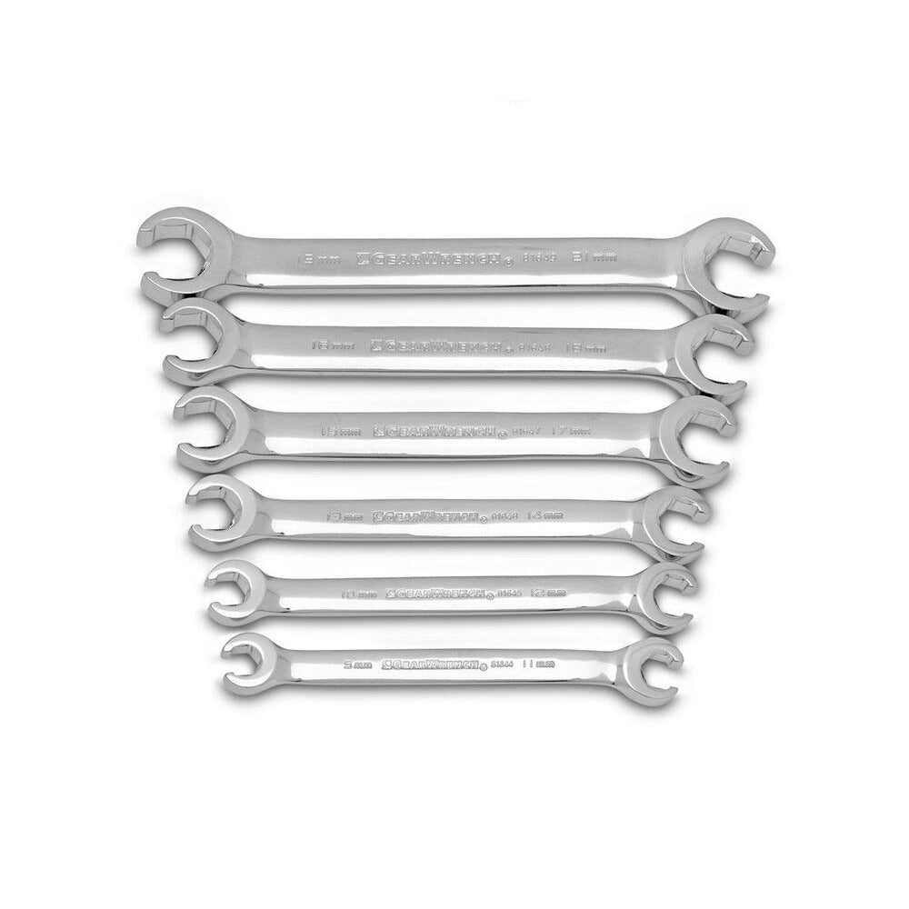 GEARWRENCH 81906 6pce Flare Nut Metric Wrench Set
