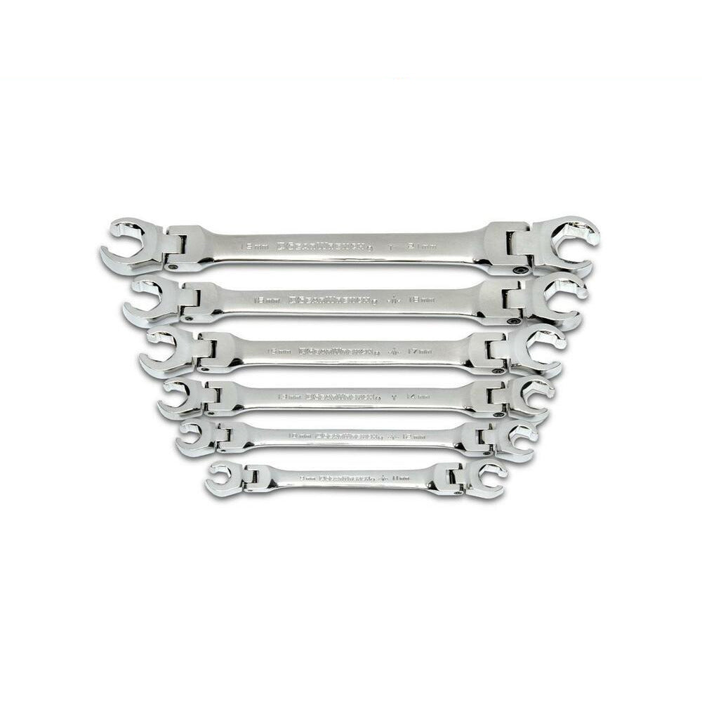 GEARWRENCH 81911D 6pce Flex Head Flare Nut Metric Wrench Set
