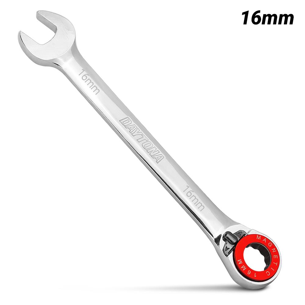 Daytona DMRR16 16mm 72-Tooth Metric Magnetic Stop Ring Reversible Ratchet Spanner