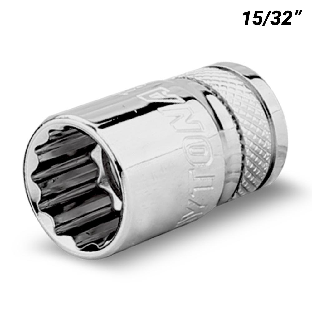 Daytona DI381532SS 3/8" Drive 12 Point 15/32" AF Imperial Socket