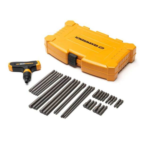 GEARWRENCH 33 Piece Ratcheting T-Handle Hex Key Set 83518