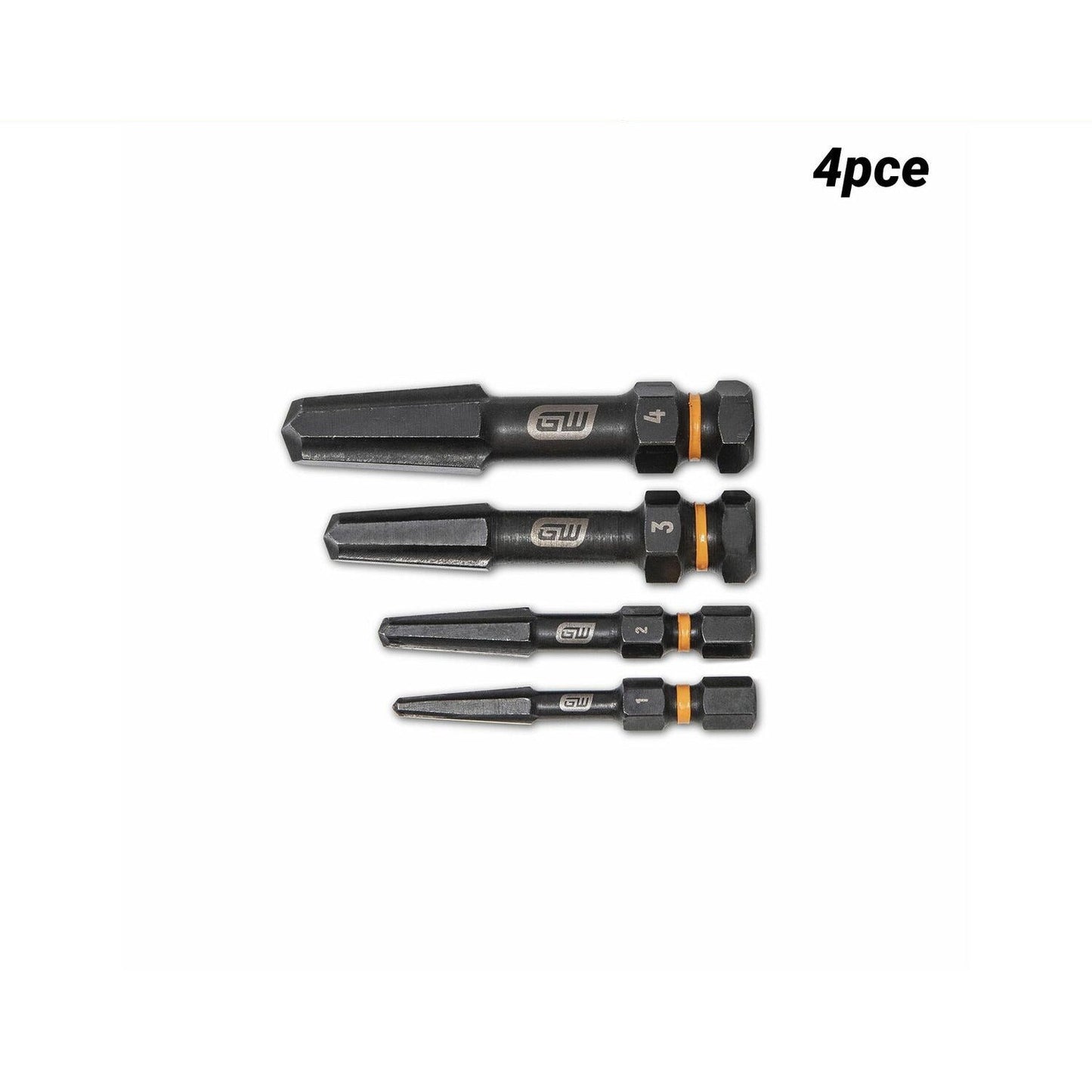 GEARWRENCH 84787 4pce Bolt Biter Screw Extractor Set