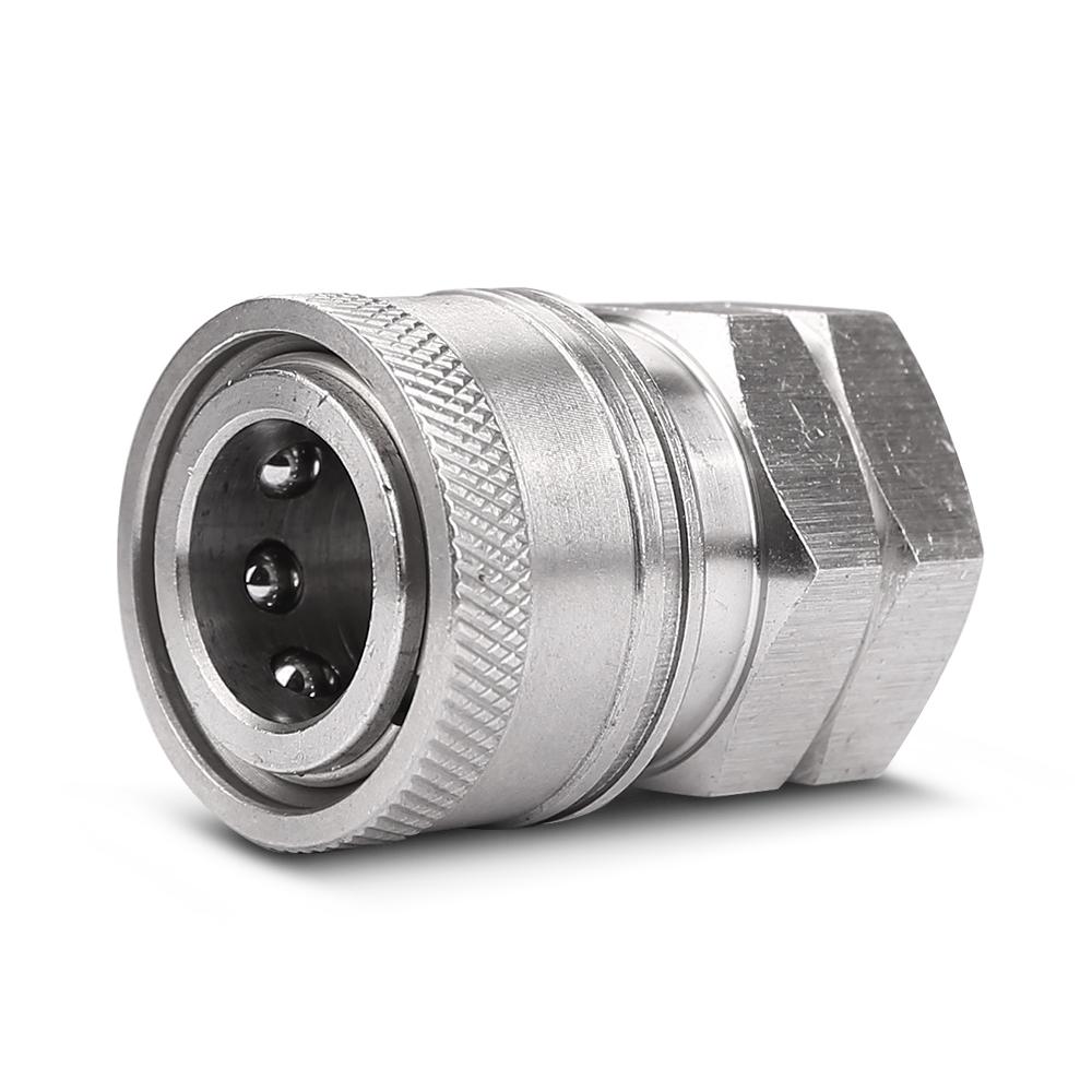 Typhoon TF38C Stainless Steel 3/8" BSPT Female To 3/8" Coupler