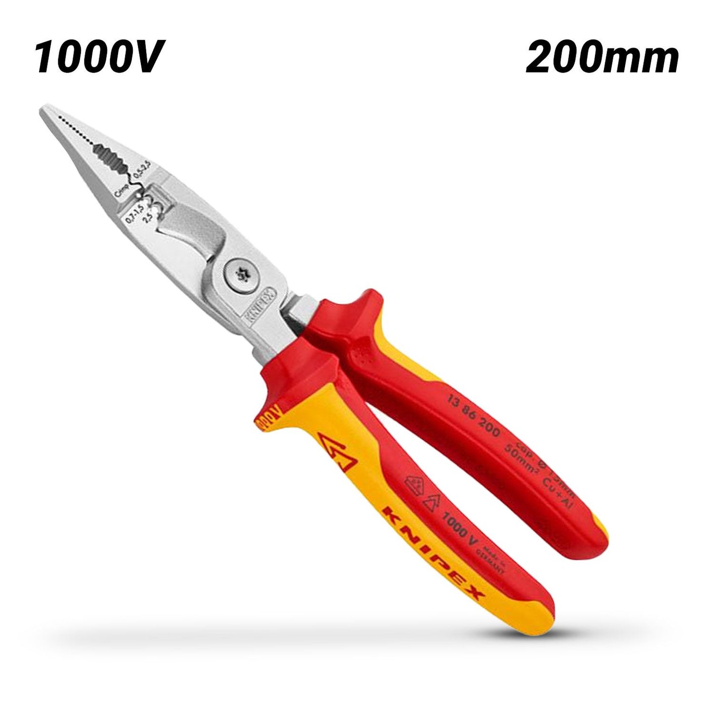 Knipex 1386200SB 200mm 1000V Electrical Installation Pliers