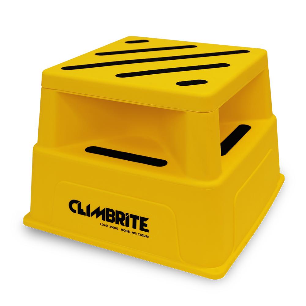 Climbrite CSS250 250kg Moulded Industrial Yellow Safety Step