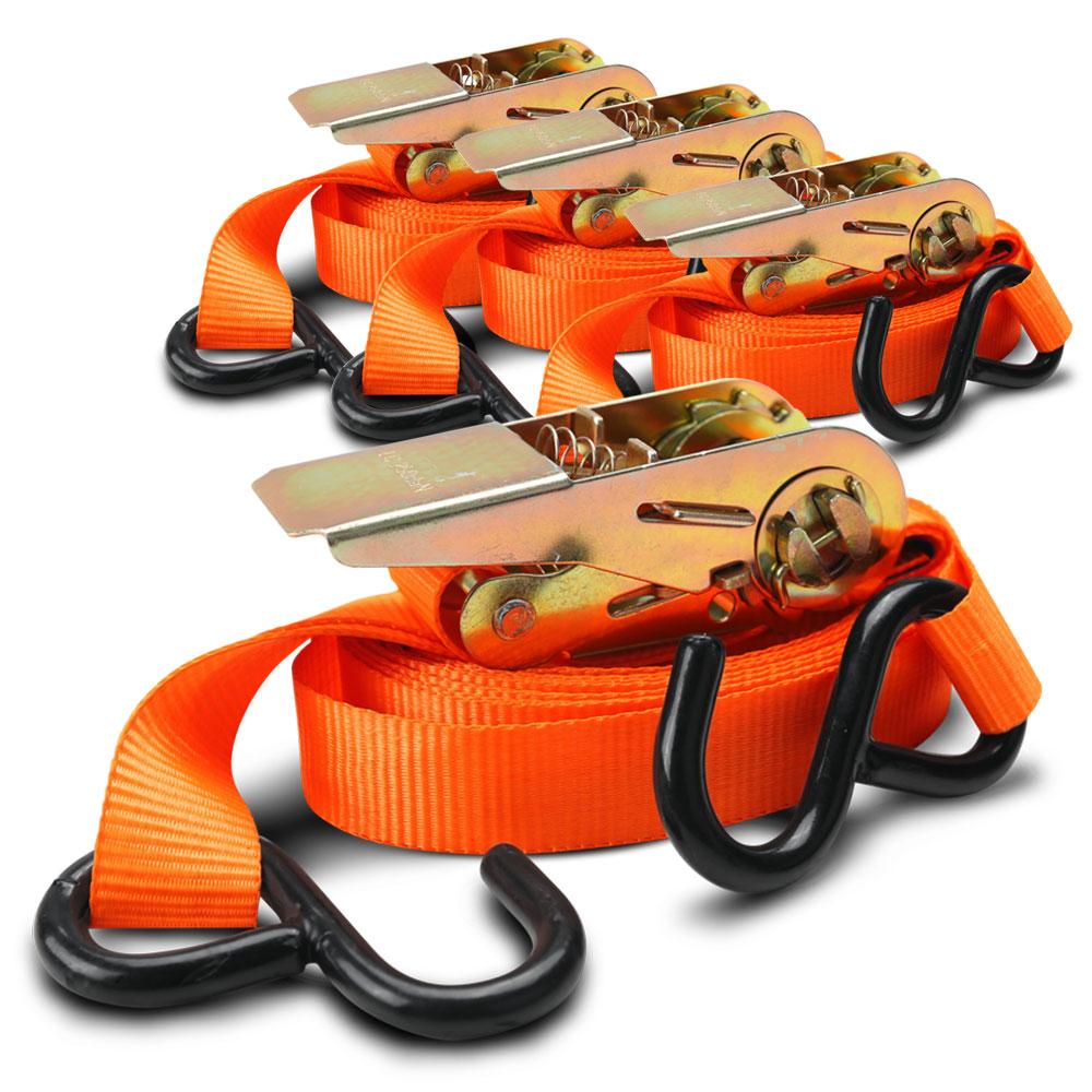 Ninja NIN4M 4-Pack 4m x 25mm Ratchet Tie Down Straps