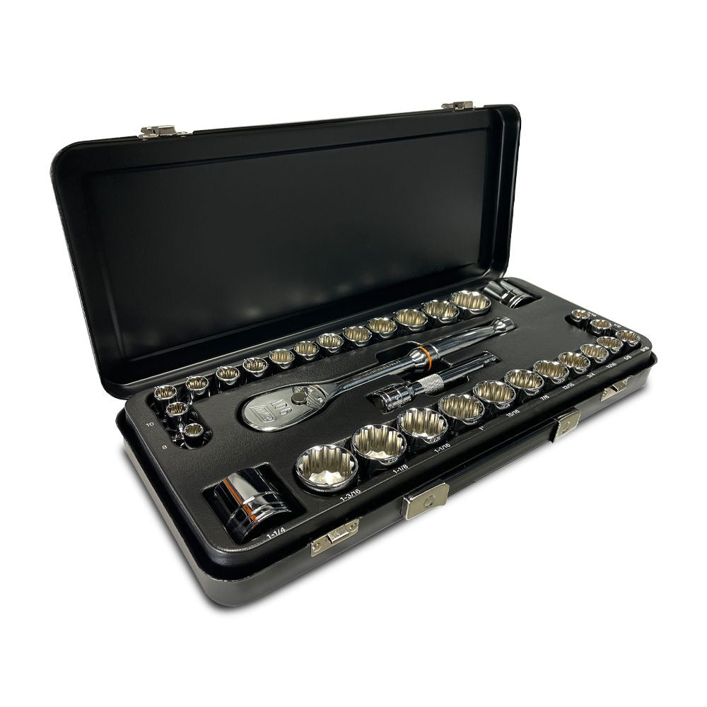 GEARWRENCH 87021 31pce 1/2" Drive 12 Point Metric & SAE Socket Set