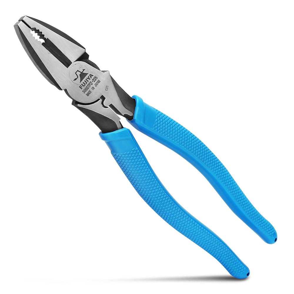 Fujiya 3000TPZ-225 1000V 225mm (8-3/4") High-Leverage Combination Plier