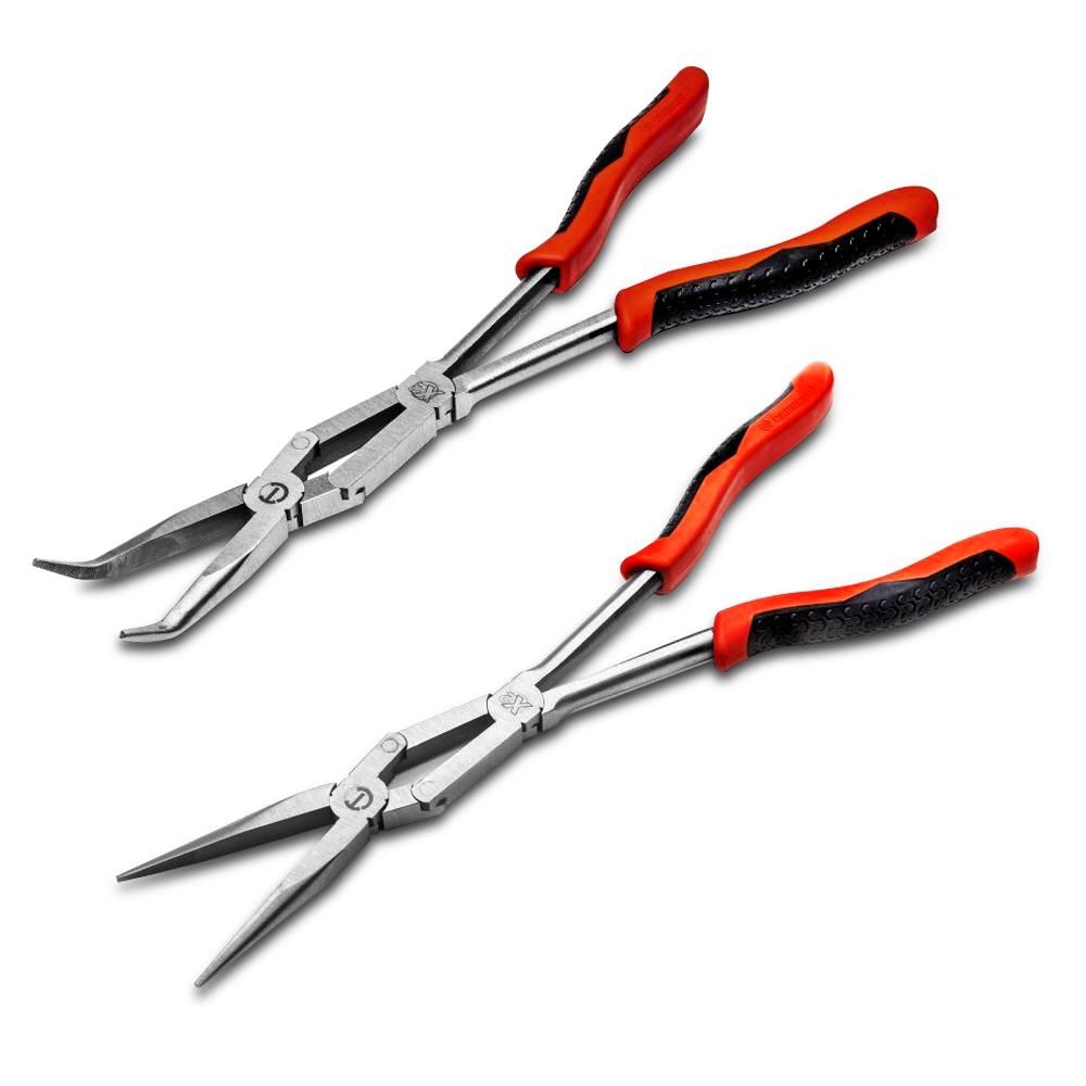 Crescent PSX204C-06 2pce 330mm (13") X2 Straight & Bent Long Nose Pliers Set