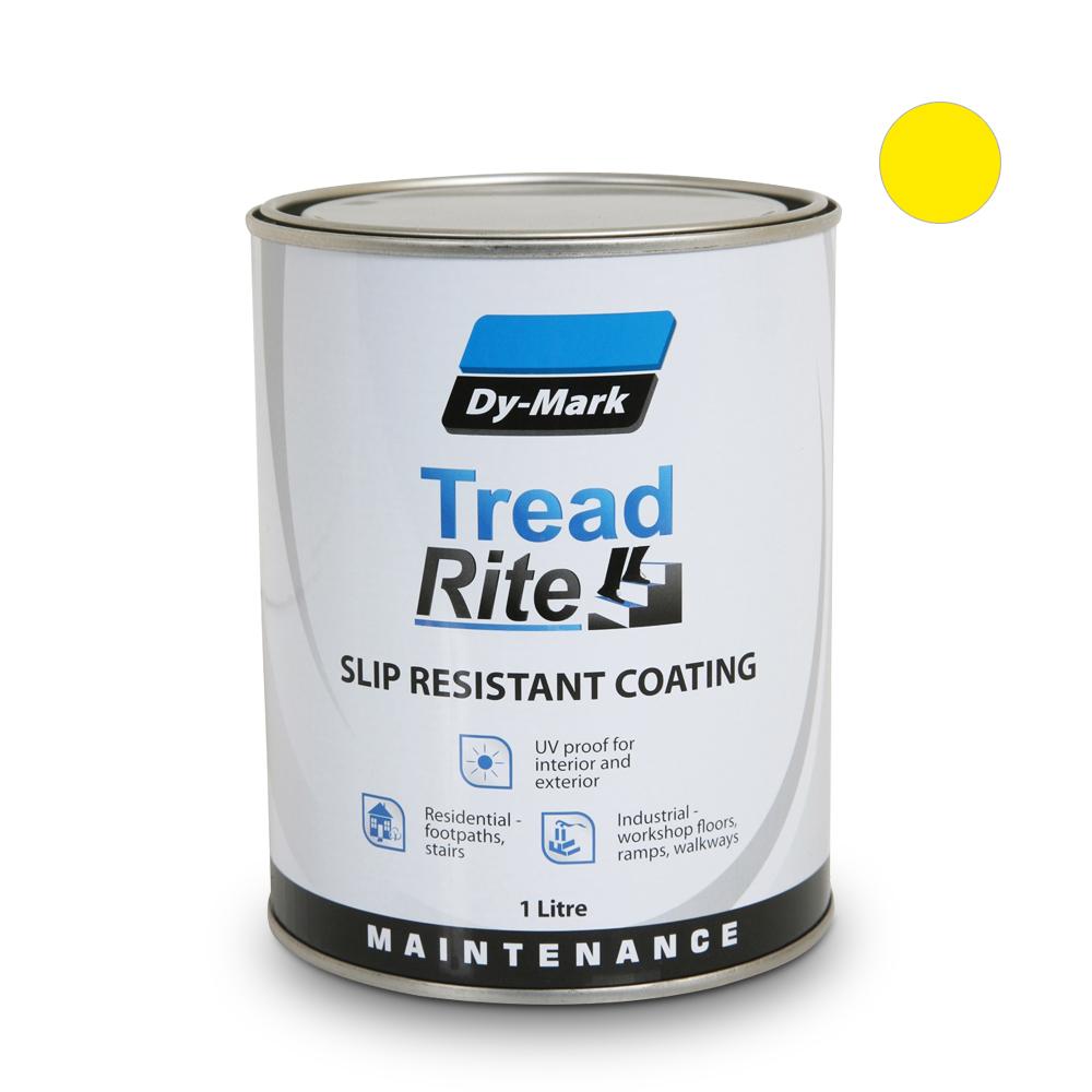 Dy-Mark 23060105 1L TreadRite Slip Resistant Coating - Yellow