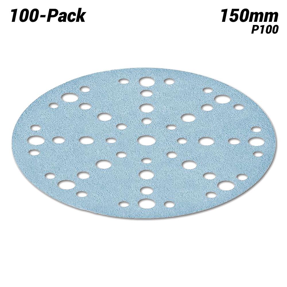 Festool STF D150/48 P100 GR/100 (575163) 100-Pack 150mm (6") 48 Hole P100 Grit Granat Abrasive Discs