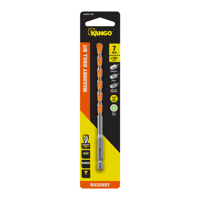 Kango 7 x 150mm 1/4" Masonry Drill Bit