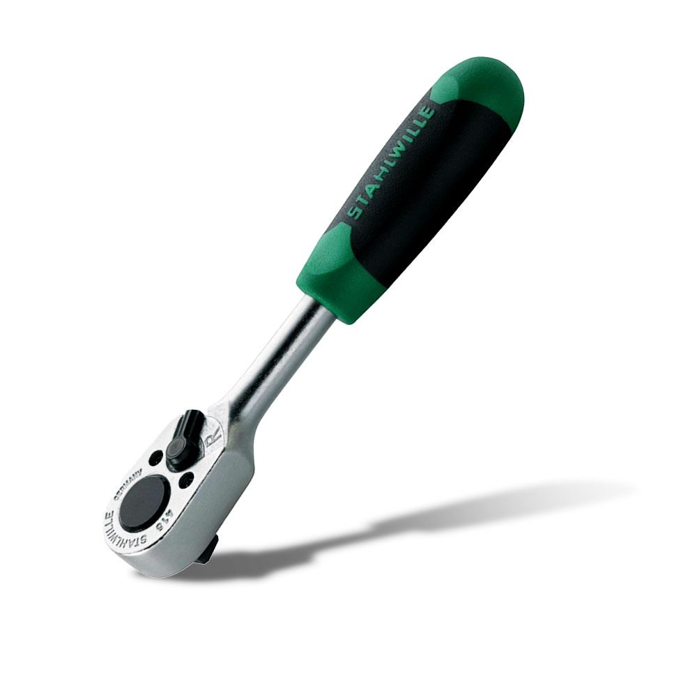 Stahlwille 706977 (SW415-2K - 11111010) 22 Teeth 1?4" Drive Stahlwille Reversible Ratchet with 2 Component Handle