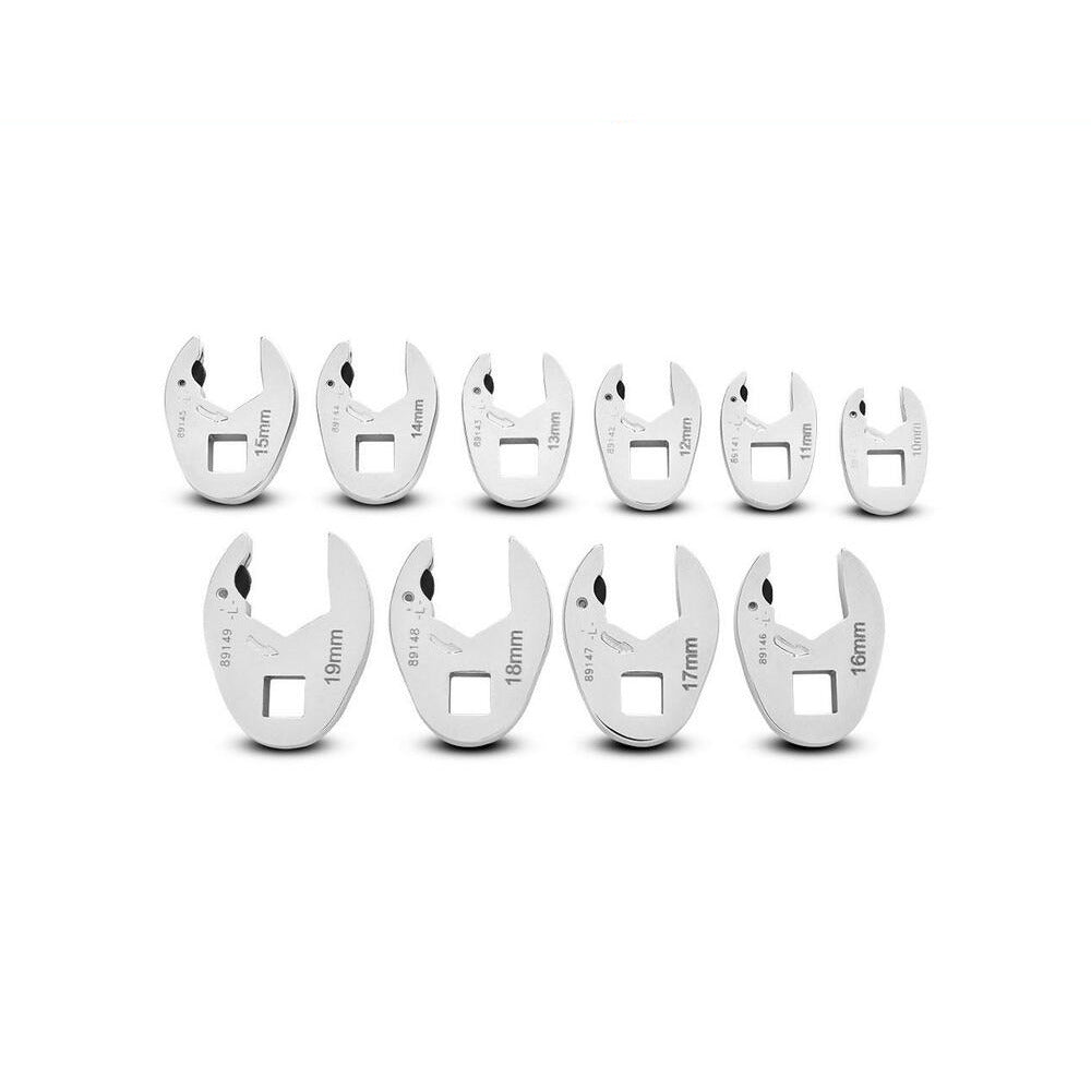 GEARWRENCH 89119 10pce 3/8" Drive Ratcheting Crowfoot Metric Wrench Set