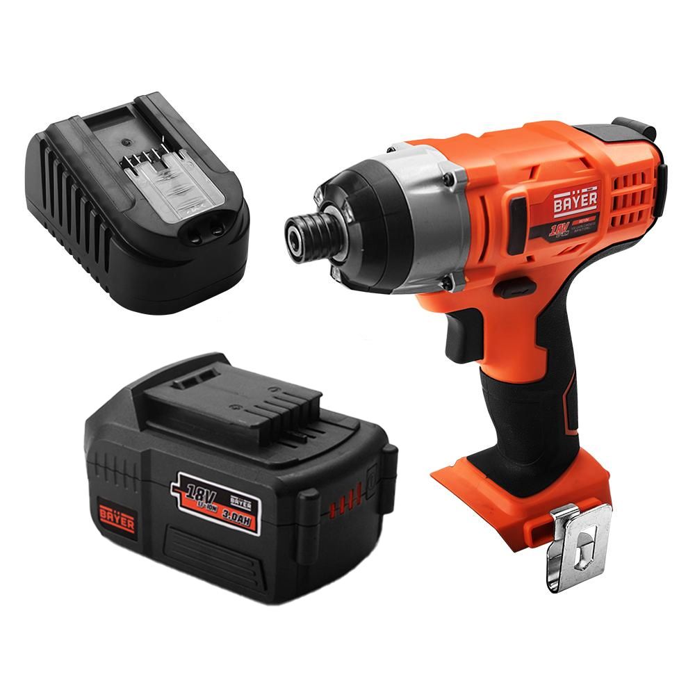 Bayer BAY102 3.0Ah Li-Ion Cordless Impact Driver Combo Kit