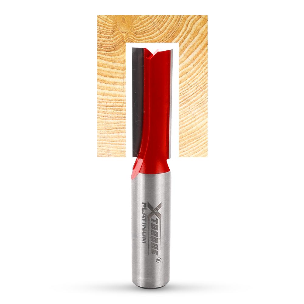 Xtorque XP1212 Platinum 12mm Straight Double Flute 1/2" Shank Router Bit