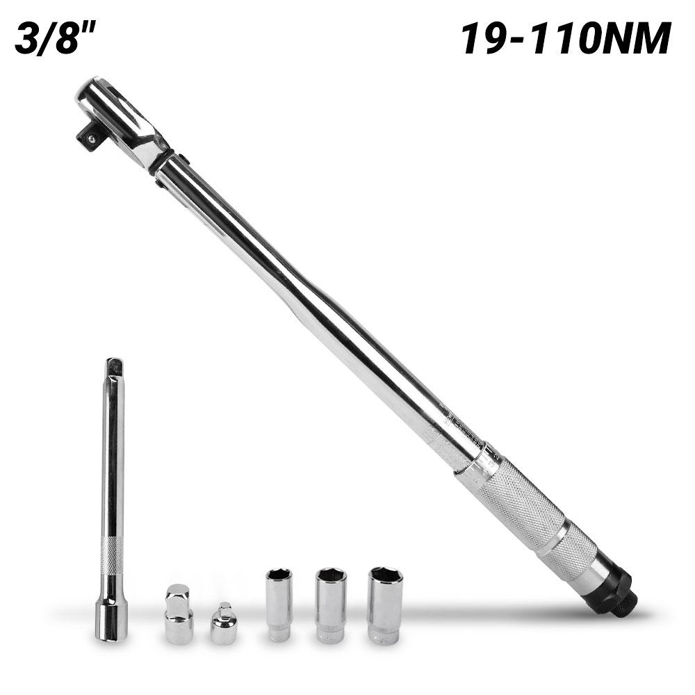 Techsmart R38TR7 7pce 3/8" Torque Wrench 45T 19-110NM