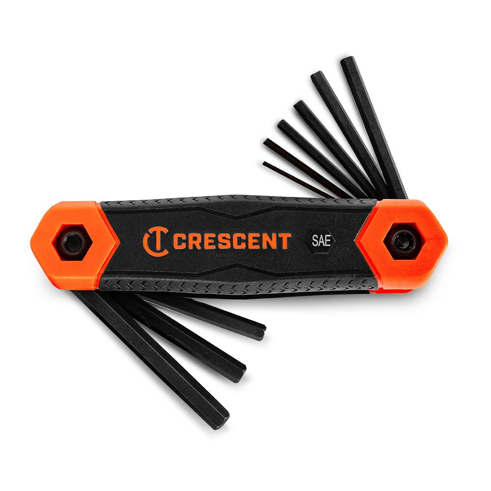 Crescent CHKFSAE9 9pce SAE Hex Key Folding Set