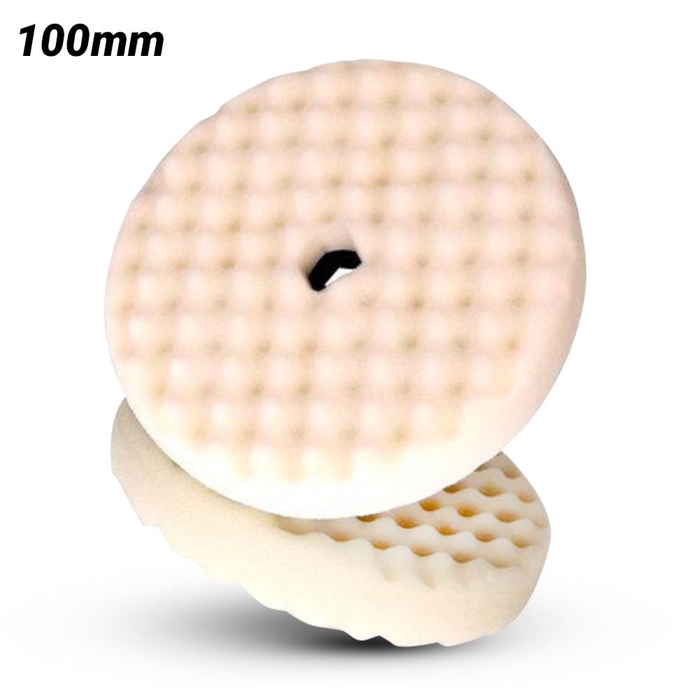 3M 60455083810 100mm Foam Compounding Pad - White