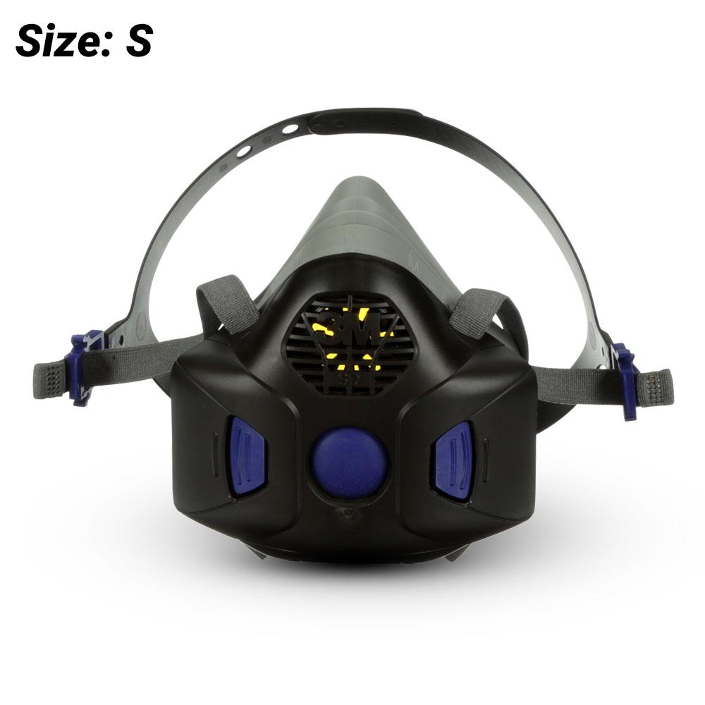 3M HF801SD (UU009621507) Secure Click Reusable Half Face Respiratory Mask - Small size