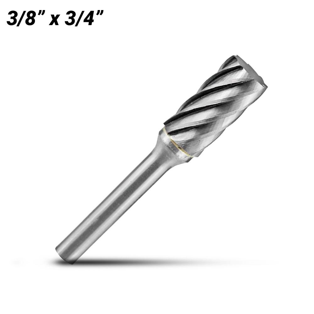 Holemaker CB-SA3-AC 3/8" x 3/4" Cylindrical Square Carbide Burr