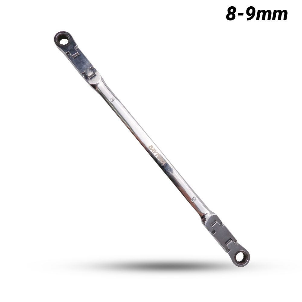 Daytona DDFS89 8x9mm Double Flex Joint Ratcheting Spanner