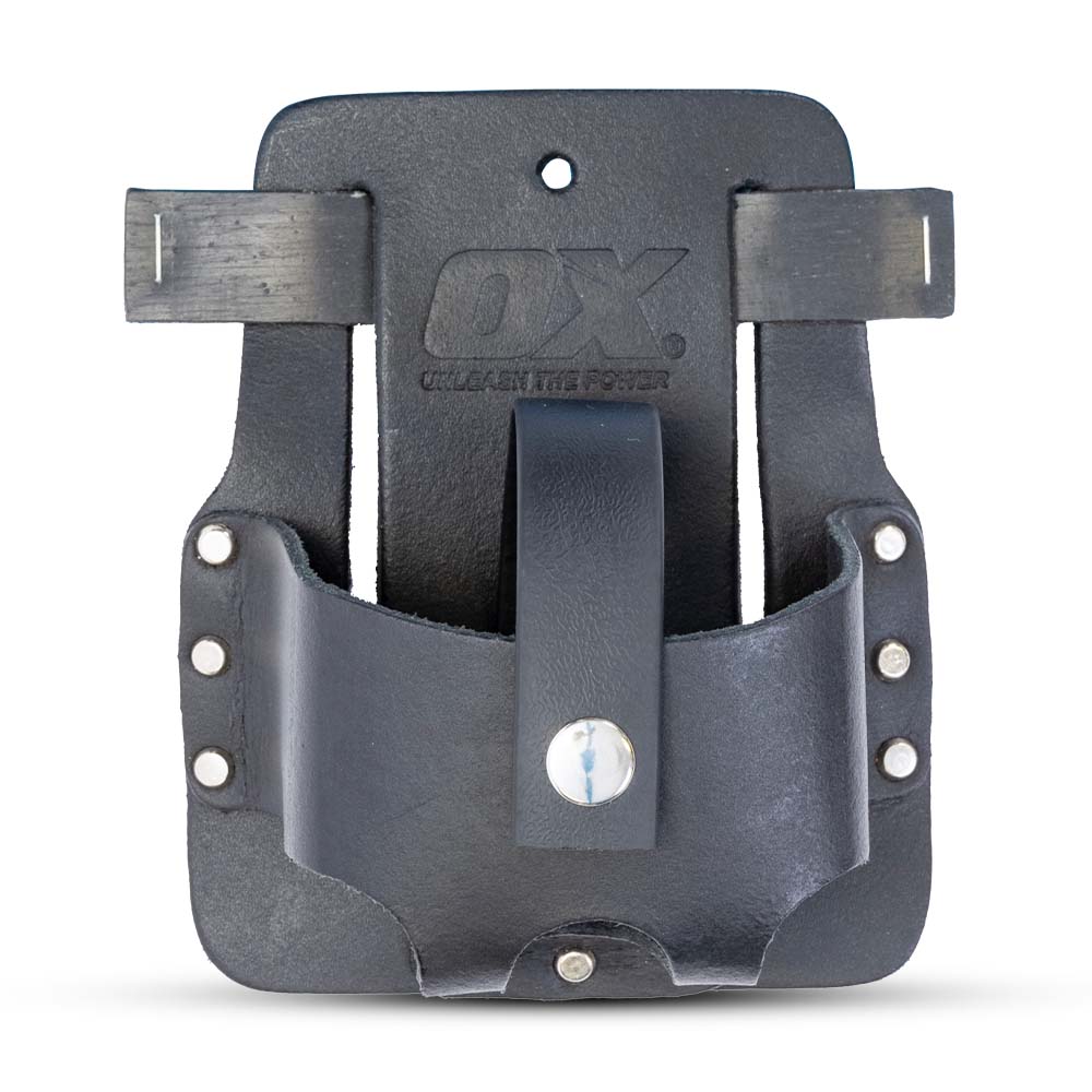 OX Tools OX-T265707 Black Heavy Duty Leather Tape Holder