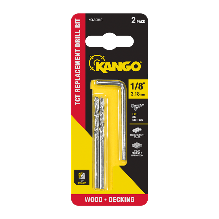 Kango 8G 1/8" Replacement TCT Drill Bits