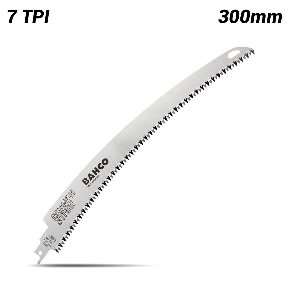 Bahco 3943-C30-JT-F 300mm 7TPI Reciprocating Curved Fine Cut Saw Blade