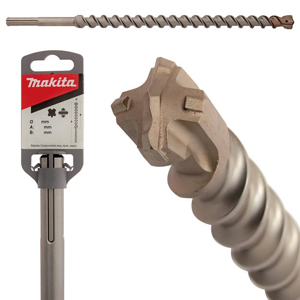 MAKITA 25 x 520mm 4-Cut SDS-Max Masonry Drill Bit - ELITE P-77920