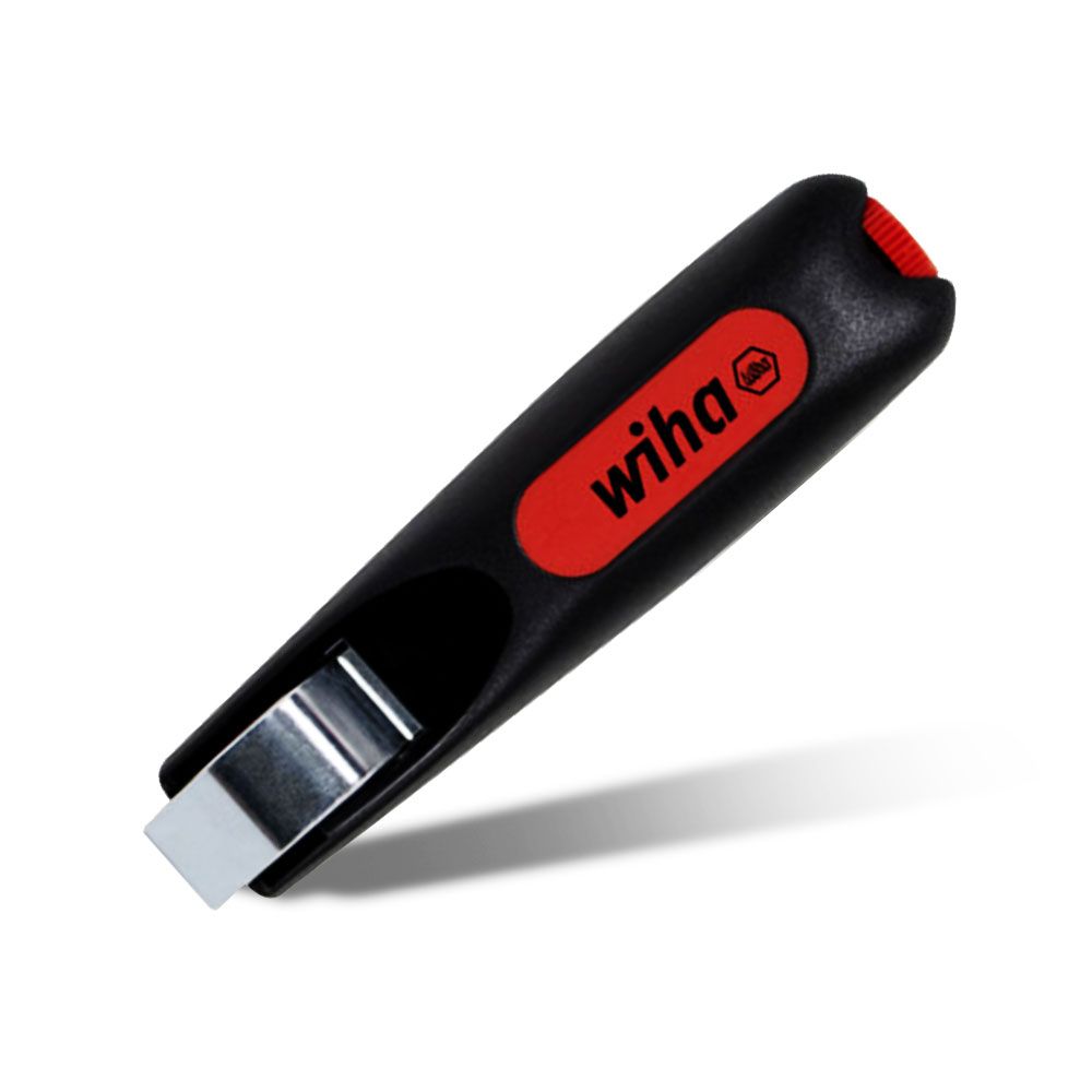 Wiha 44240 130mm (5-1/8") Stripping Tool with Self-Rotating Drag Blade