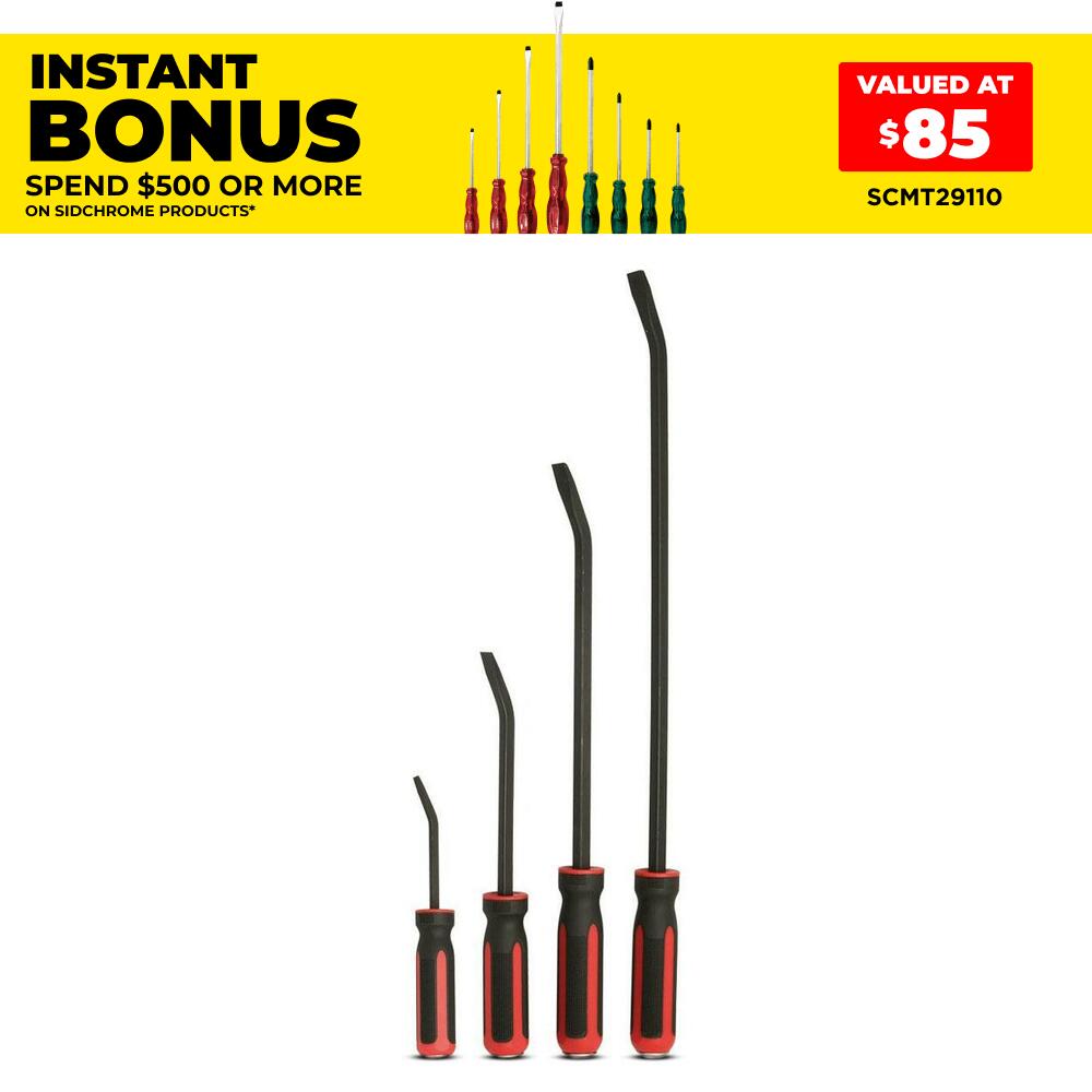 Sidchrome SCMT70610 4pce Pry Bar Set