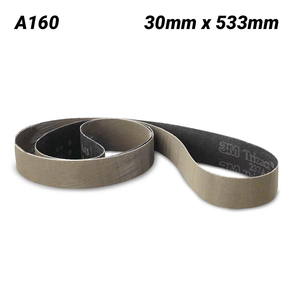 3M 7012890562 (237AA) 30mm x 533mm Trizact 237AA A160 Cloth Belt