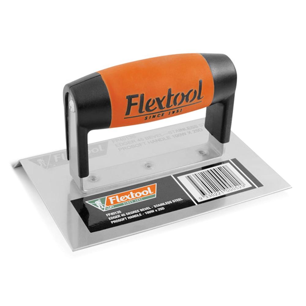 Flextool FT44013S-UNIT 150mm x 100mm 45° Bevel Concrete Edger