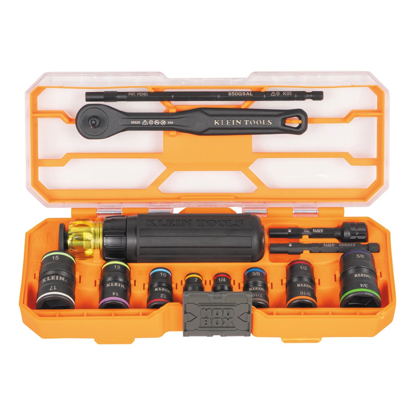 Klein A-65242 Flip-16 KNECT™ Ratcheting Impact Flip Socket Screwdriver Set