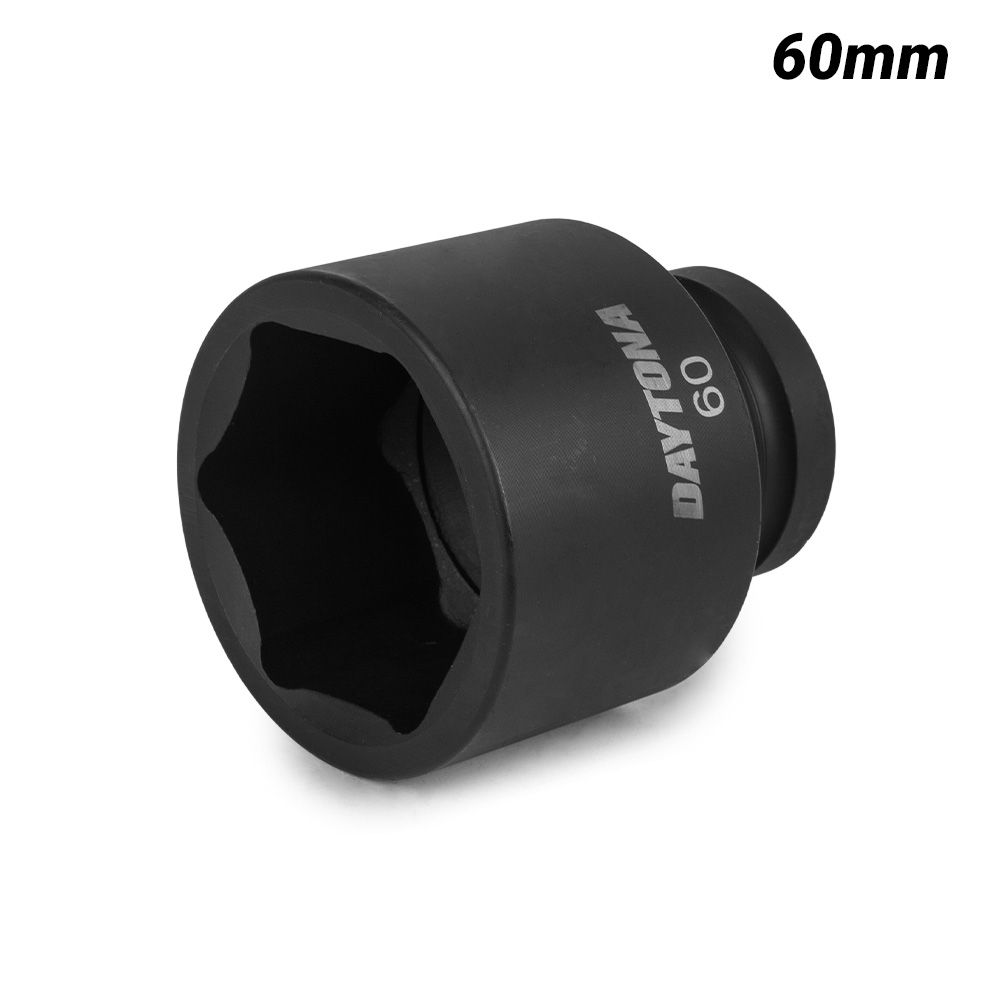 Daytona D1S60MM 60mm 1" Drive 6 Point Metric Impact Socket